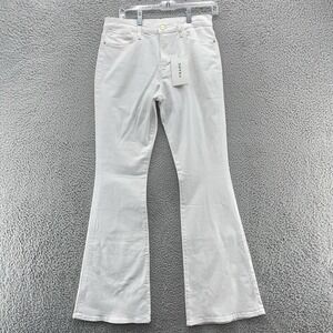 FRAME Le High‎ Flare White Denim Womens Jeans 31 New